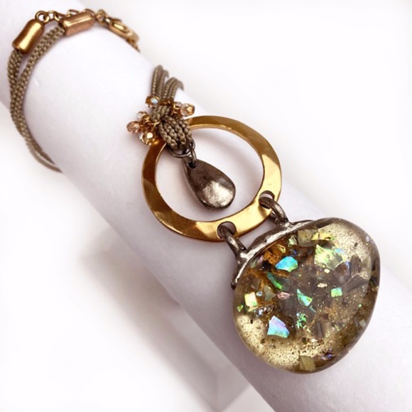 CHICO'S✨Opal Pendant Necklace - Picture 3 of 5